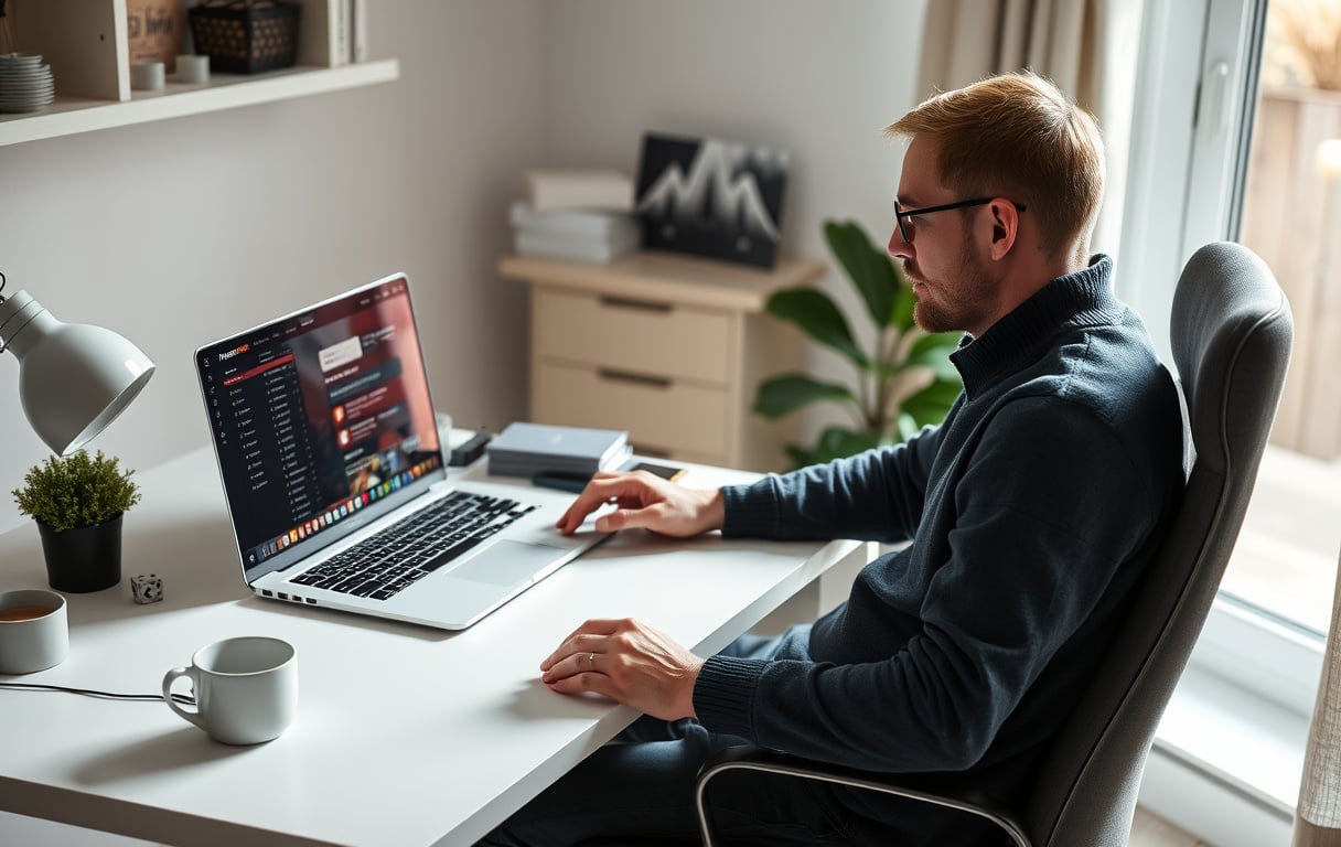 Norsk spiller som chatter med kundeservice hos en bookmaker