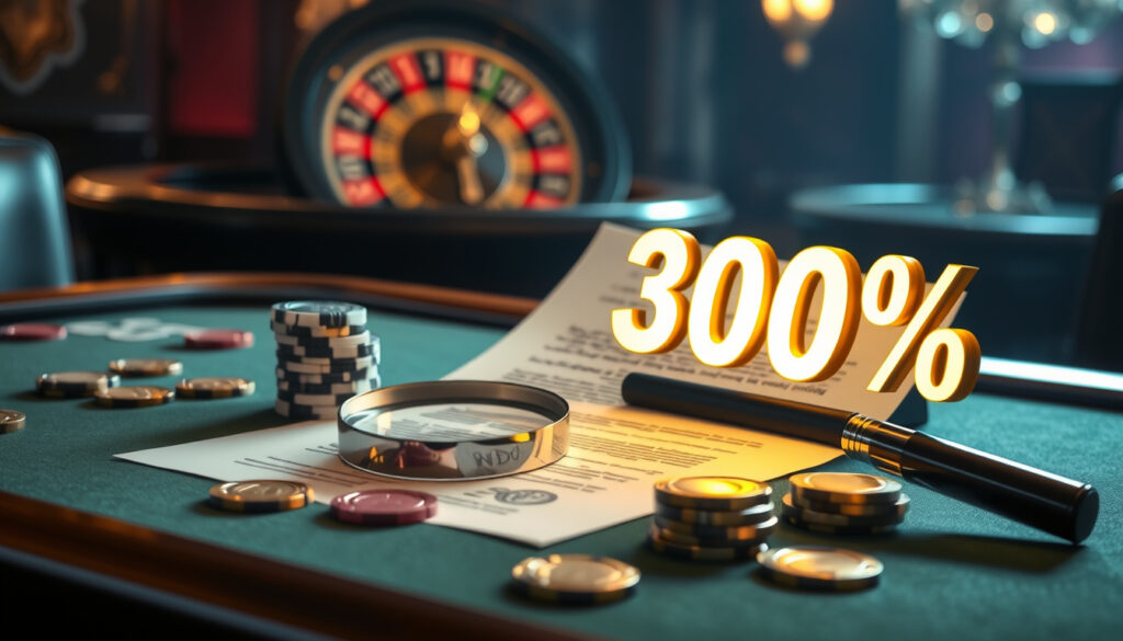 300% Casino Bonus – Guide til omsetningskrav og vilkår