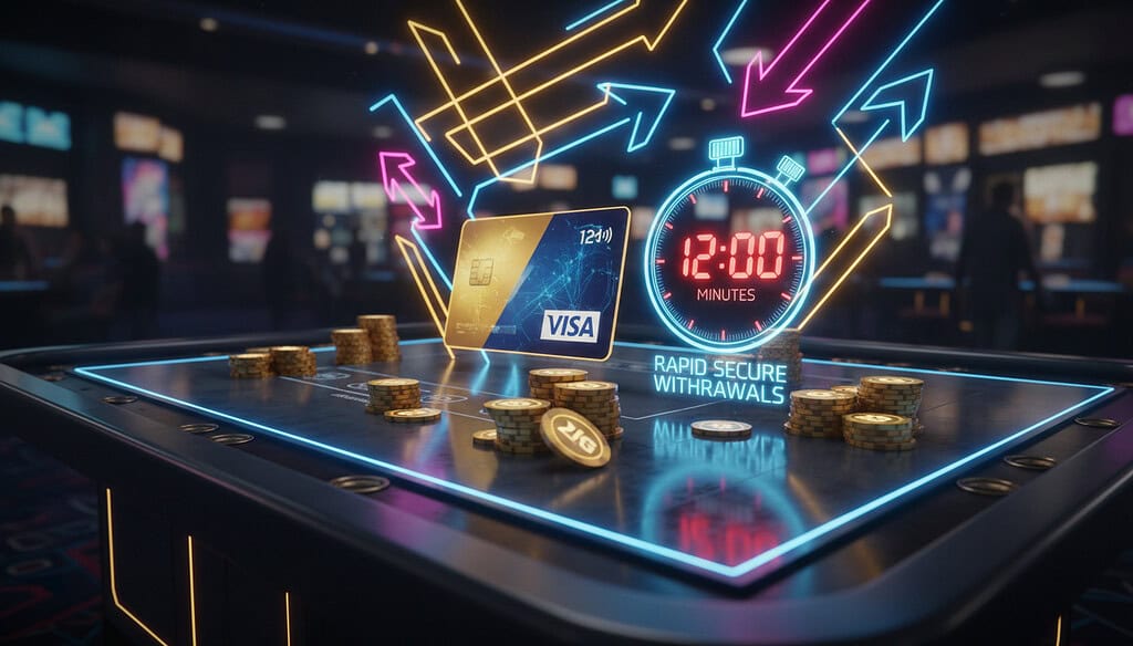 Visa Fast Withdrawal Casino – Raske uttak på 10-15 minutter